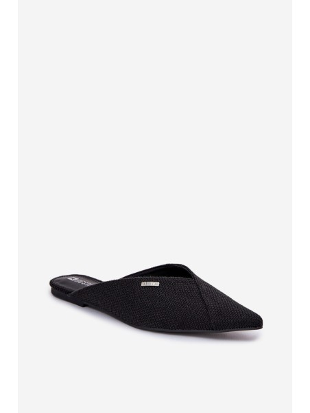 Ladies Slippers With Pointed Toes Big Star RR274210 Black