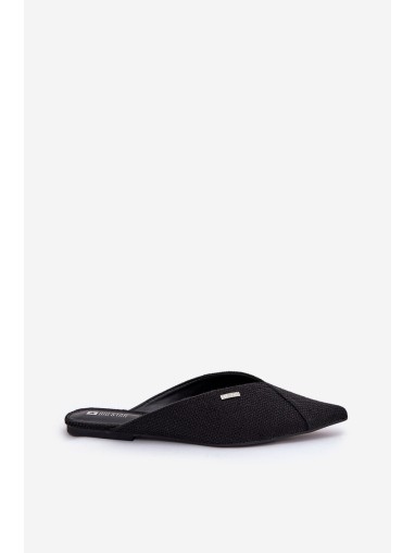 Ladies Slippers With Pointed Toes Big Star RR274210 Black