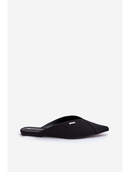 Ladies Slippers With Pointed Toes Big Star RR274210 Black