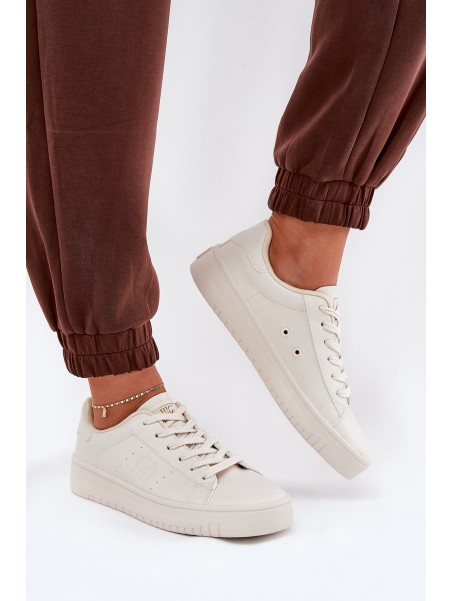 Low Women's Sneakers Made Of Eco Leather Big Star NN274578 Beige