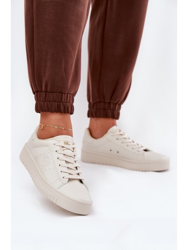 Low Women's Sneakers Made Of Eco Leather Big Star NN274578 Beige