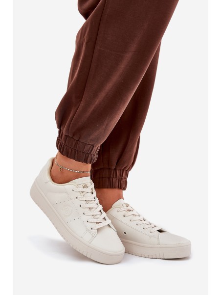 Low Women's Sneakers Made Of Eco Leather Big Star NN274578 Beige