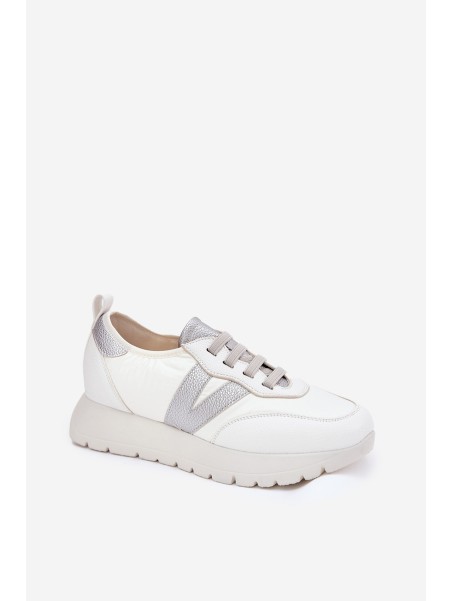 Womens Sports Shoes On Platform Vinceza 58510 White