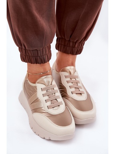Women's Sports Shoes On Platform Vinceza 58510 Gold