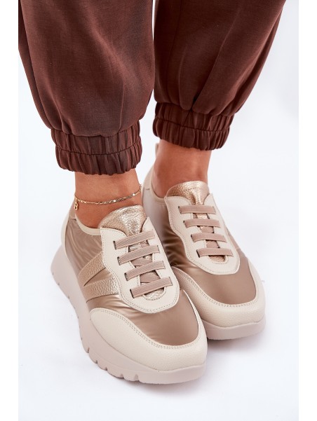 Women's Sports Shoes On Platform Vinceza 58510 Gold