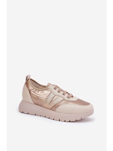 Women's Sports Shoes On Platform Vinceza 58510 Gold