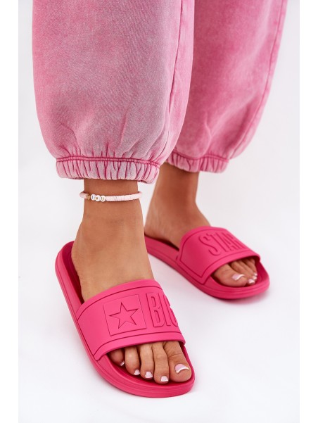 Ladies Slippers Big Star NN274A668 Fuchsia