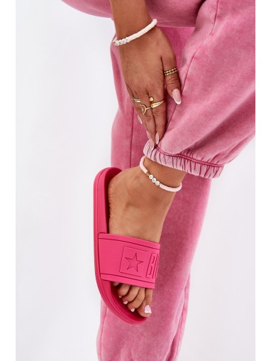 Ladies Slippers Big Star NN274A668 Fuchsia