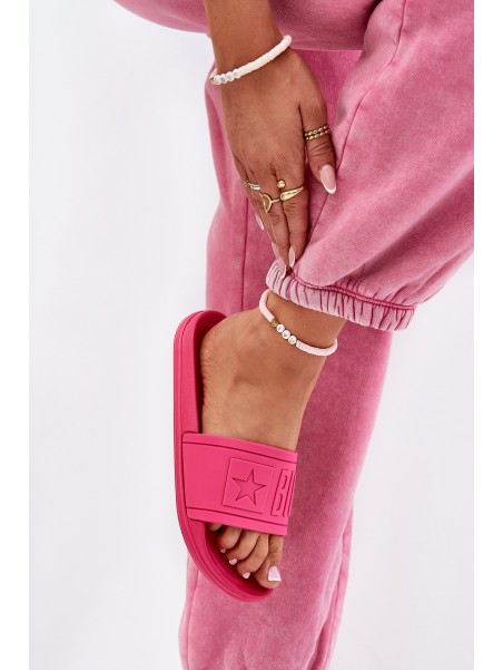 Ladies Slippers Big Star NN274A668 Fuchsia