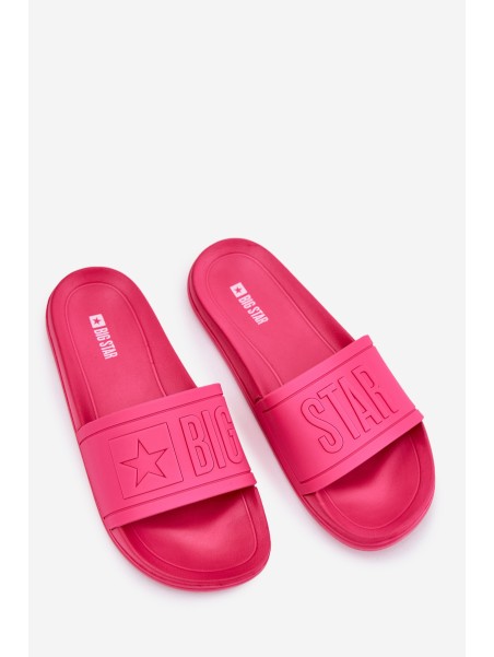 Ladies Slippers Big Star NN274A668 Fuchsia