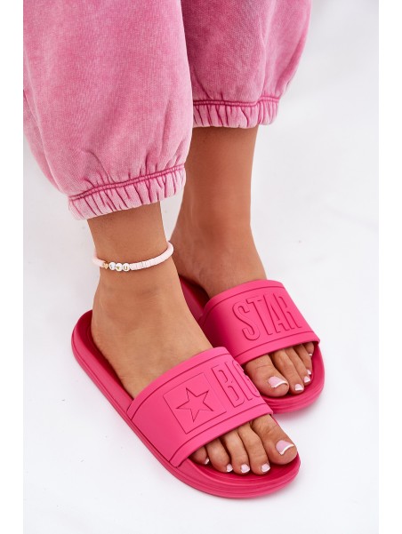Ladies Slippers Big Star NN274A668 Fuchsia