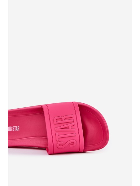 Ladies Slippers Big Star NN274A668 Fuchsia