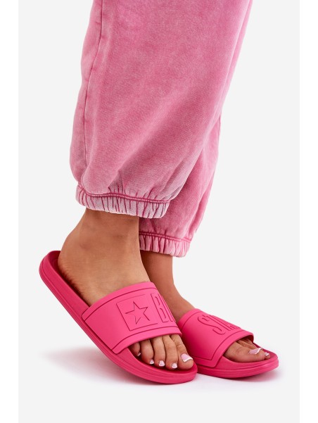 Ladies Slippers Big Star NN274A668 Fuchsia