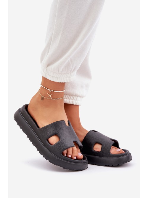 Moteriškos šlepetės su išpjovomis 2