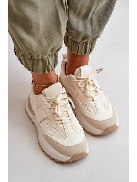 Women's Platform Sneakers Beige Nevelaine