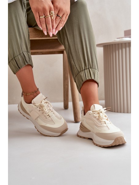 Women's Platform Sneakers Beige Nevelaine