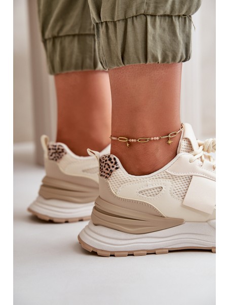 Women's Platform Sneakers Beige Nevelaine