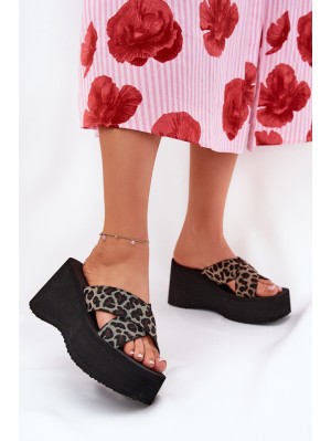 Women's Wedge And Platform Sandals Panther Black Sevolee