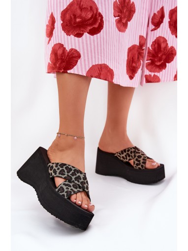 Women's Wedge And Platform Sandals Panther Black Sevolee