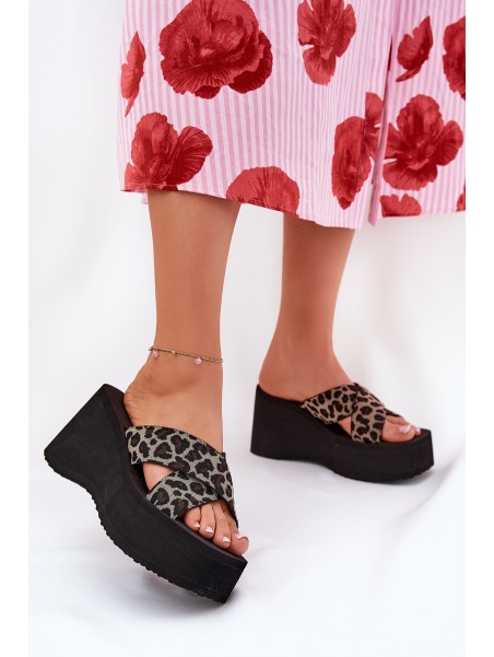 Women's Wedge And Platform Sandals Panther Black Sevolee