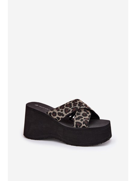 Women's Wedge And Platform Sandals Panther Black Sevolee