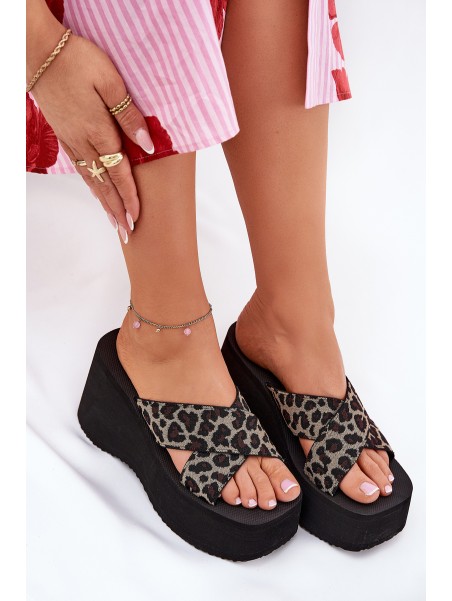 Women's Wedge And Platform Sandals Panther Black Sevolee