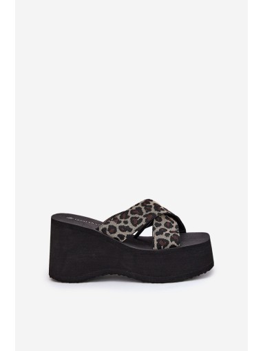 Women's Wedge And Platform Sandals Panther Black Sevolee