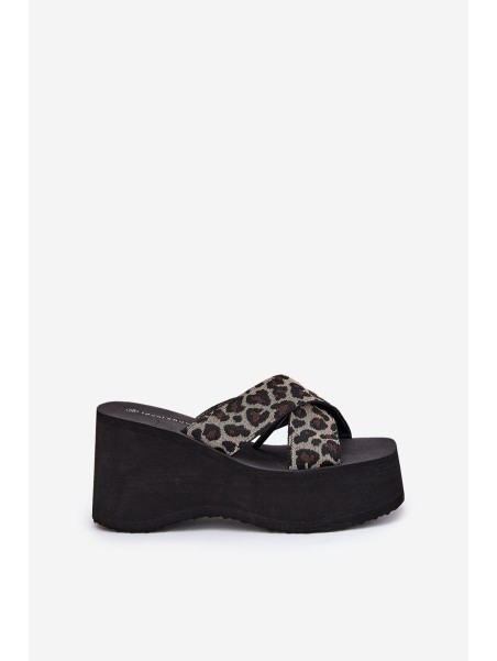 Women's Wedge And Platform Sandals Panther Black Sevolee