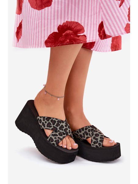 Women's Wedge And Platform Sandals Panther Black Sevolee
