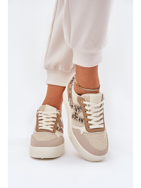 Ladies Sports Shoes On Platform Panther Khaki Lorori