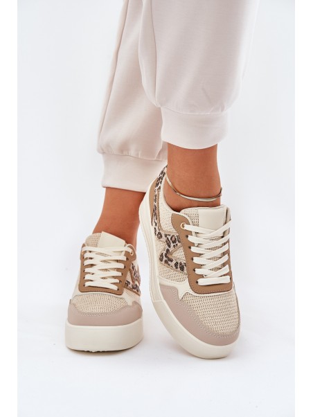 Ladies Sports Shoes On Platform Panther Khaki Lorori
