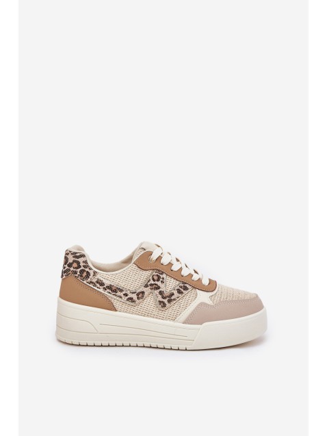Ladies Sports Shoes On Platform Panther Khaki Lorori