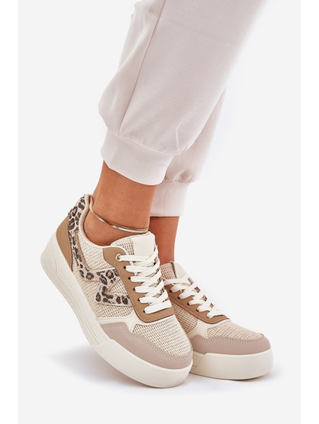 Ladies Sports Shoes On Platform Panther Khaki Lorori