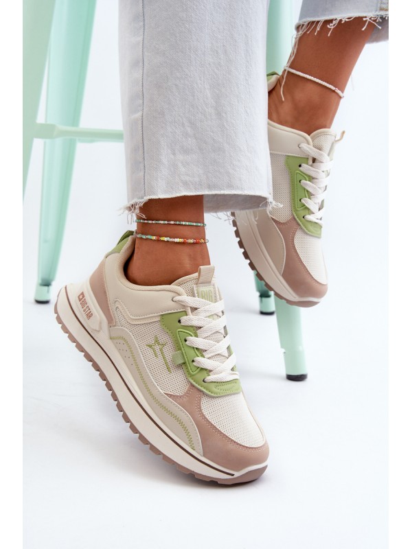 Women's Sneakers Big Star NN274A091 Beige-Green 2