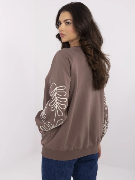 Bluza-RV-BL-9972.10X-ciemny brązowy