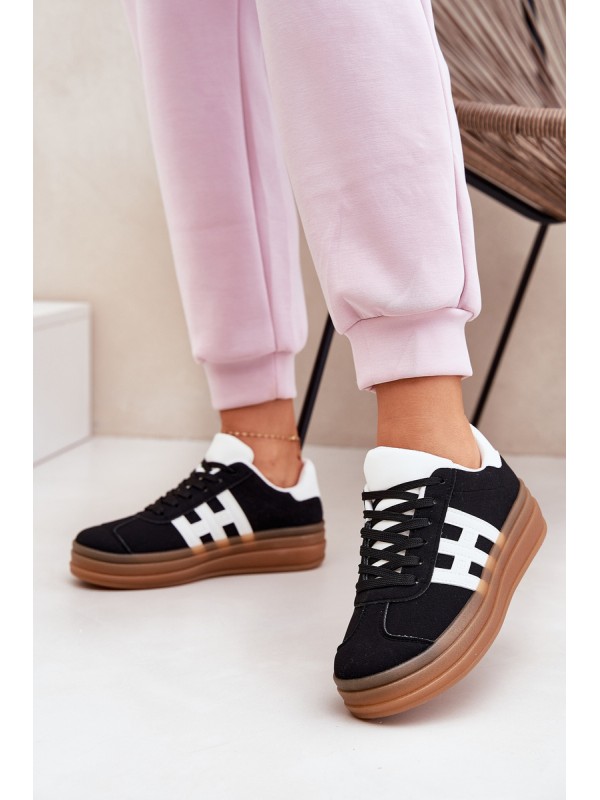 Women's Platform Sneakers Black Syliyana