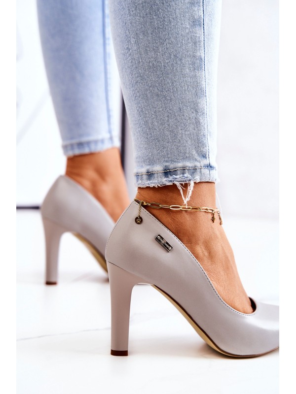 Sergio Leone Grey Campbell moteriškos „Stiletto“ „Stiletto“ pompos