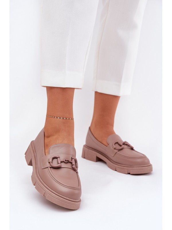 Ladies Moccasins Eco Leather With Decorative Detail Khaki Seftass 2