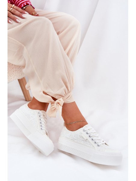 Lace Women's Sneakers Big Star RR274747 White