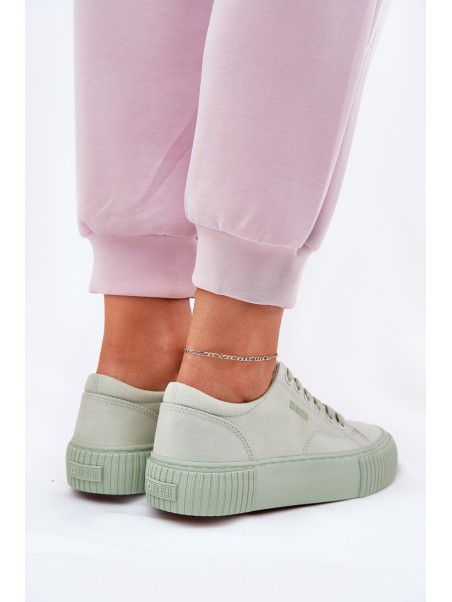 Women's fabric sneakers Big Star RR274408 green