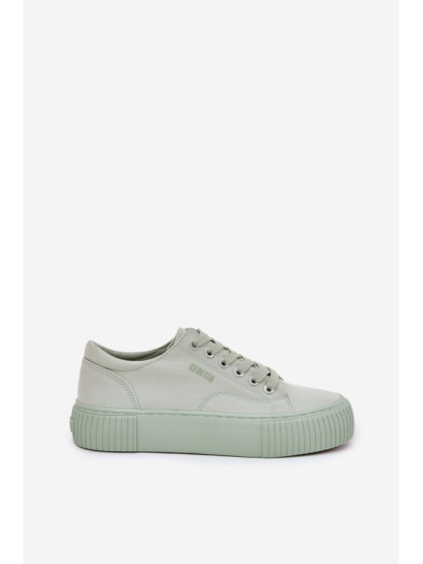 Women's fabric sneakers Big Star RR274408 green