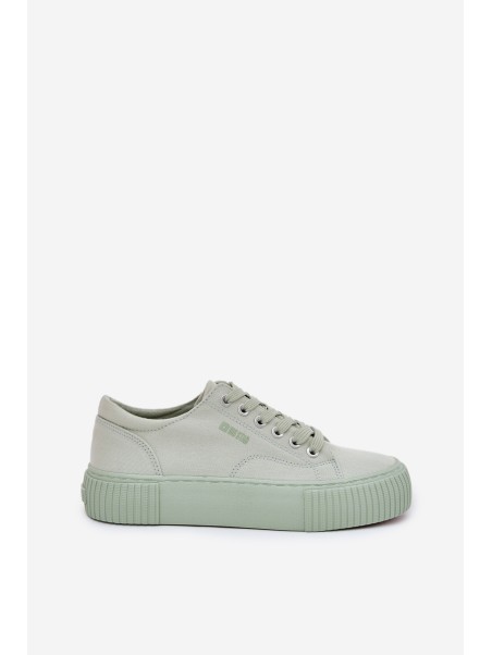 Women's fabric sneakers Big Star RR274408 green