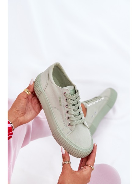 Women's fabric sneakers Big Star RR274408 green