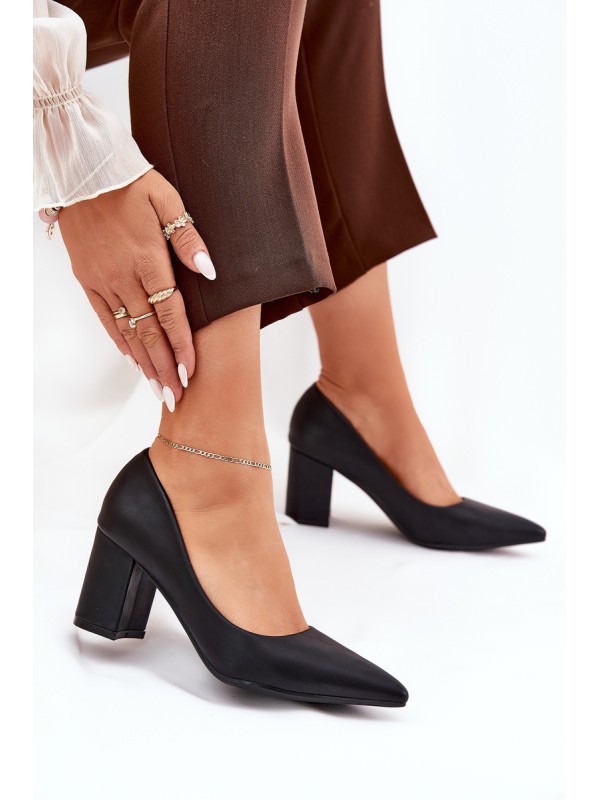 Women's Heels With A Stiletto And Pointed Toe Black Deonira