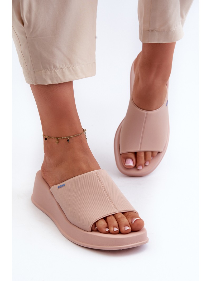 Scented Women's Wedge Sandals ZAXY LL285083 Light Pink