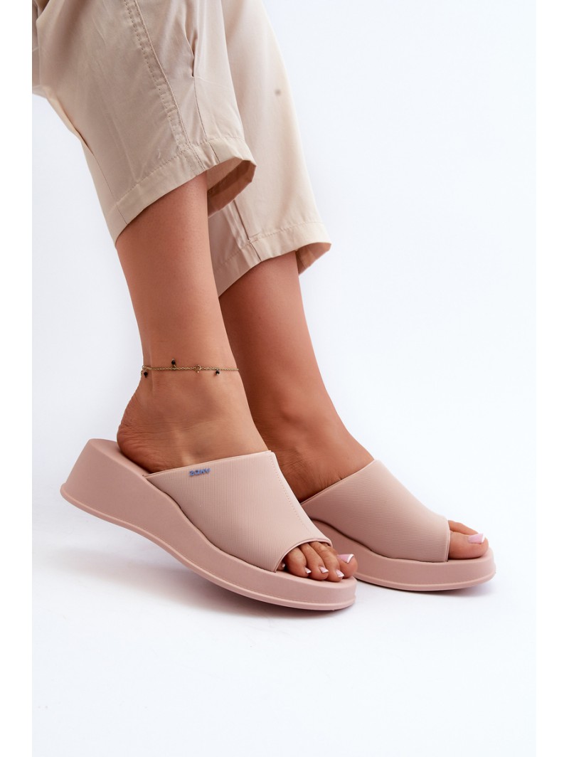 Scented Women's Wedge Sandals ZAXY LL285083 Light Pink