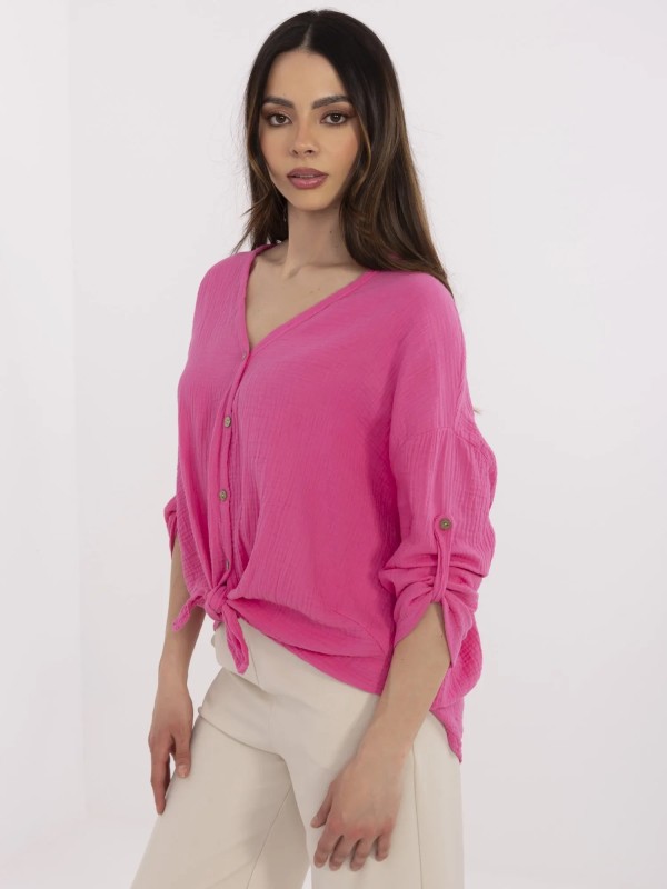 Marškiniai-DHJ-KS-25108.60P-fluo rožinė