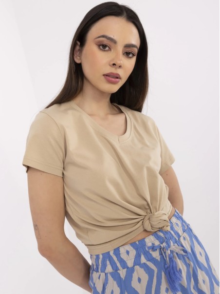 T-shirt-CLM-TS-1639.12-beżowy