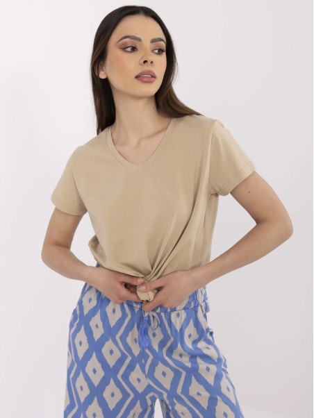 T-shirt-CLM-TS-1639.12-beżowy