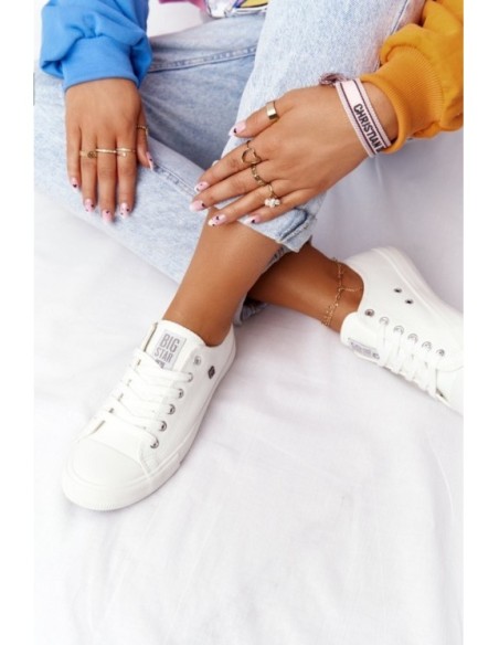 Women's Leather Sneakers Big Star White V274869